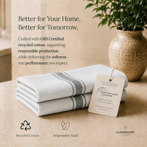 Cloud Scape Pack of 12 Kitchen Towels, Absorbent & Oversized, 18x28