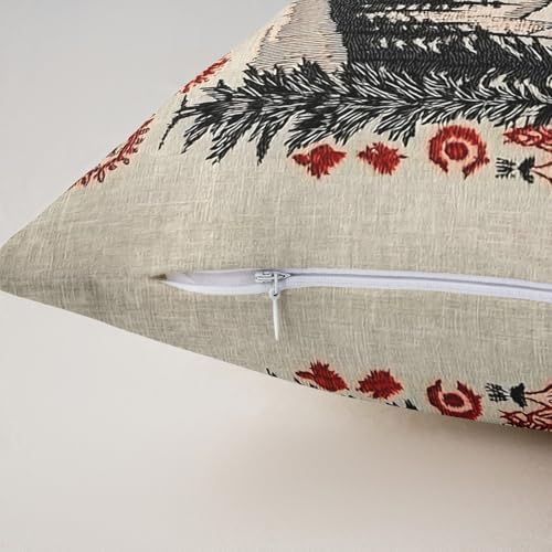 Feelyou Lodge Cabin Bear Throw Pillow Covers Set of 2 Country Rustic