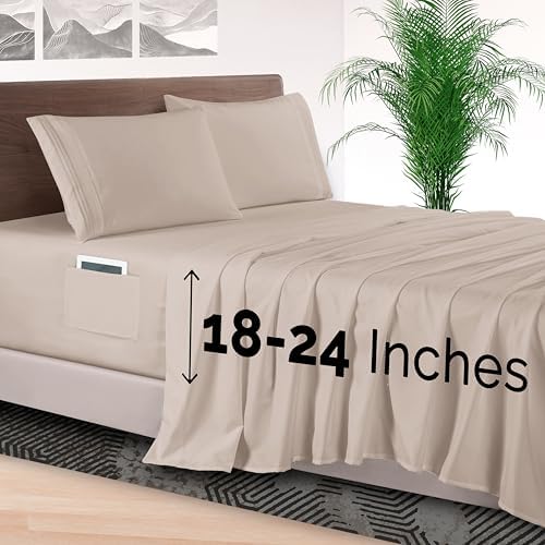 Elegant Comfort 4-Piece Bed Sheet Set - Luxury Bedding 1500 Premium