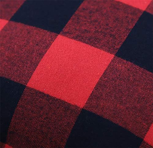 Christmas Buffalo Plaid Throw Pillow Covers 18x18 Red and Black Set of
