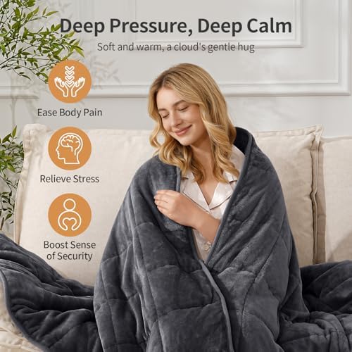 Uttermara Weighted Blankets for Adults Full Size, 12lbs 48x72 inches