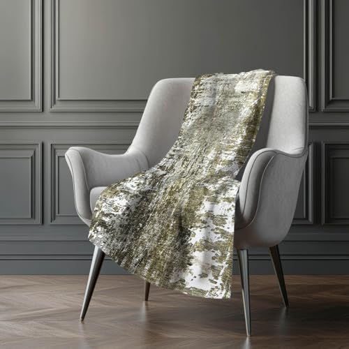 Addison Rugs ASB718 Taupe 50" x 70" Oversized Sherpa Throw Blanket