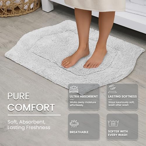 Home Weavers 100% Cotton Tufted Waterford Collection, Extra Soft and