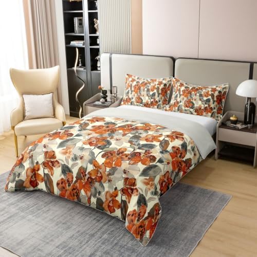 Castle Fairy Orchid Floral Girls Bedding Set Twin Size 100% Cotton