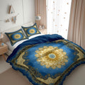 California King Duvet Cover Set Paisley Pattern Soft Microfiber