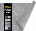 homing Faux Leather Heat Resistant Placemats 12 Packs