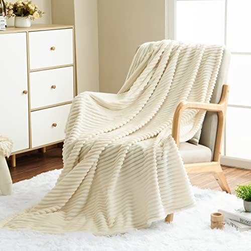 Vessia Flannel Fleece Throw Blanket for Couch,Sofa,Bed(50x70inch)