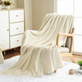 Vessia Flannel Fleece Throw Blanket for Couch,Sofa,Bed(50x70inch)
