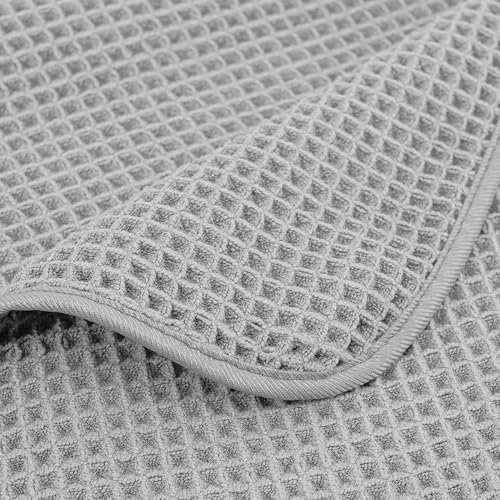 POLYTE 430 GSM Poly Blend Microfiber Waffle Bath Sheet XL Set, 35x70