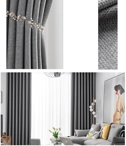 Living Room Curtains 63 Inch Length Blackout, Curtains for Bedroom 2