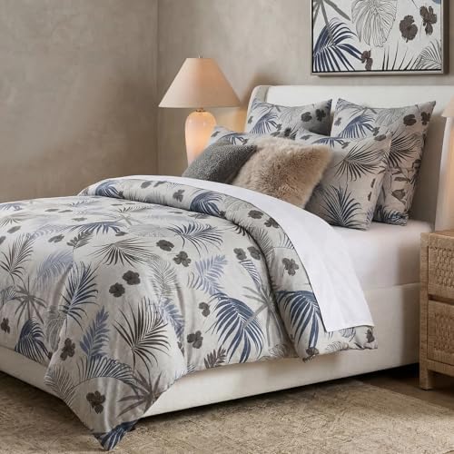 Bedorm 100% Cotton Duvet Cover Set Queen Vintage Floral Bedding Set