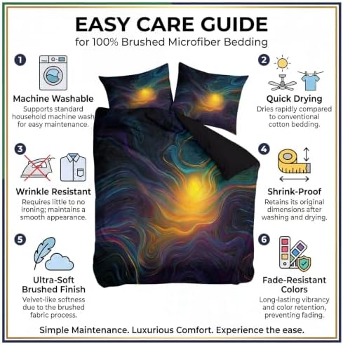 King Duvet Cover Set Technological Light and Shadow Lines Textures