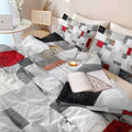 Duvet Cover Abstract Minimalist Geometric Printed - Queen Size Soft