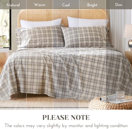 Comfort Spaces 100% Cotton Percale Sheets Twin XL Size 3 Pcs, Wesley