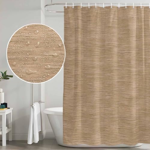 Khaki Solid Color Shower Curtain Waterproof,Shower Curtains for