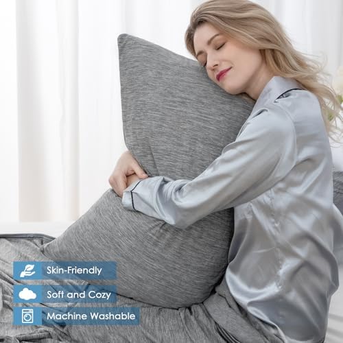 CHOSHOME 1 Pack Double Sided Cooling Blanket 50" X 70" and 2 Pack Grey