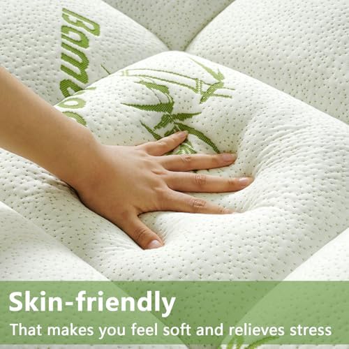 PATSBA Premium Viscose Made from Bamboo Queen Size Mattress Topper for