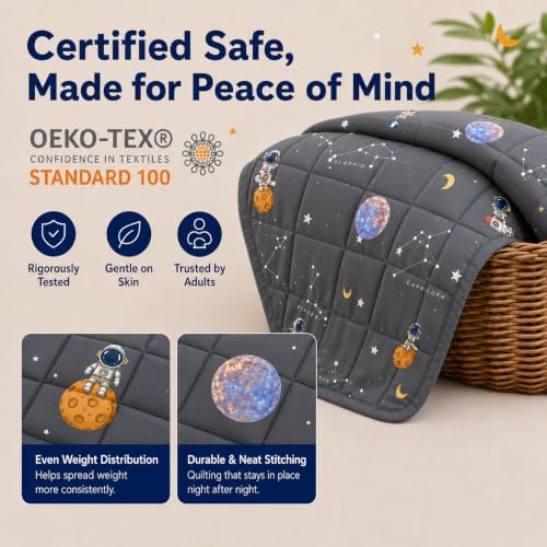 Weighted Blanket 10lbs, 40"x60", Soft Space Small Cooling Heavy