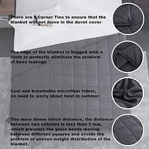L'AGRATY Weighted Blanket Kids - 40"x60" 10lbs Breathable Childrens