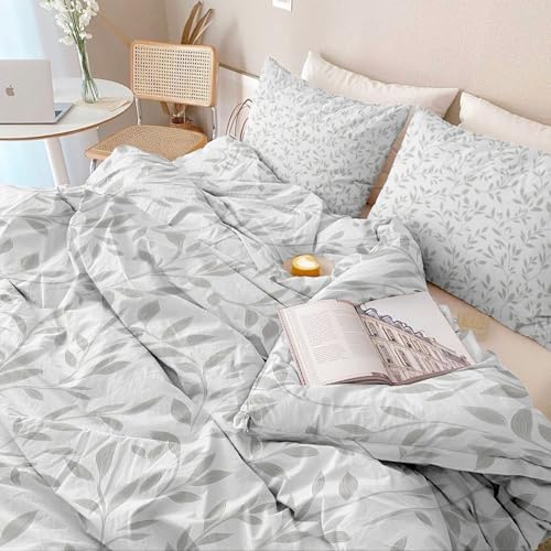 Duvet Cover King - Reversible Plants Branches Leaves Vines Printing