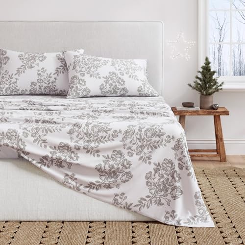 Great Bay Home Flannel Sheet Set King Size - 100% Turkish Cotton