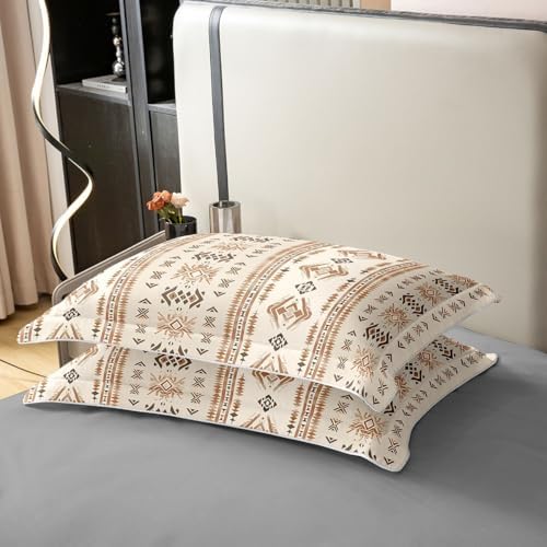 Erosebridal Vintage Boho Aztec Queen 100% Cotton Duvet Cover, Western