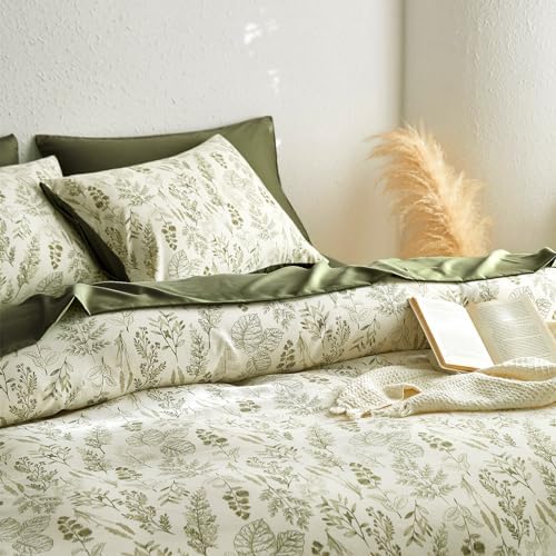 Wake In Cloud - Floral Duvet Cover Set, Botanical Vintage Flower