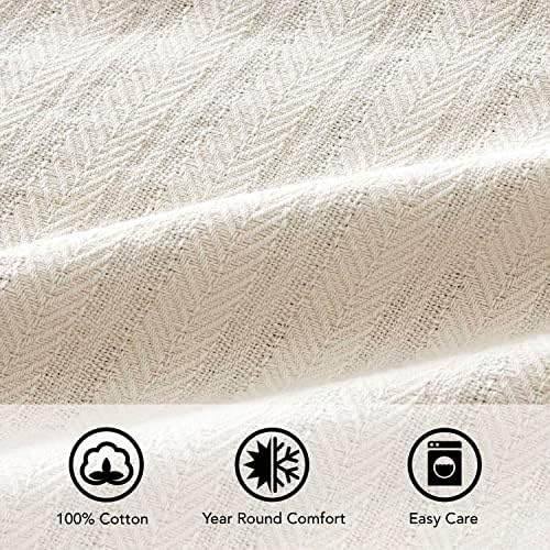 Vellux 1B07215 Cotton 360 GSM Premium Breathable Cozy Lightweight Soft