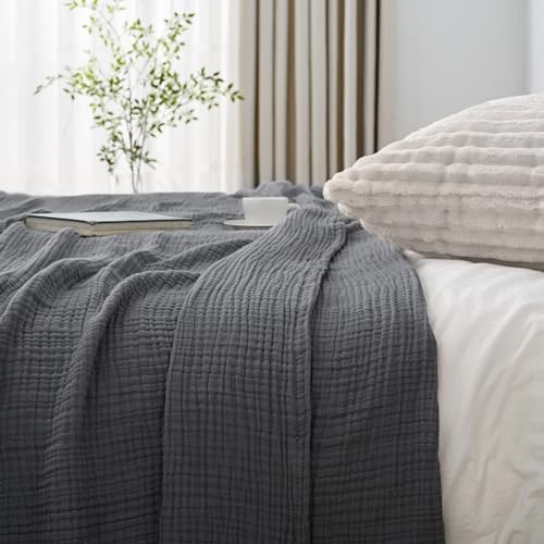 Esterra Queen Size Cozy Soft Lightweight Pre-Washed Cotton Blanket