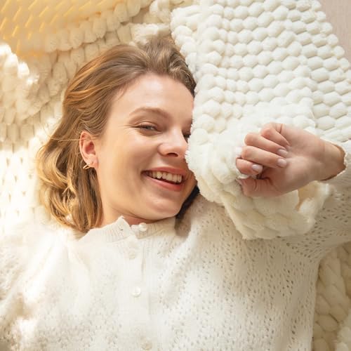 Super Soft Fleece King Size Blanket 90x90 Inches for Bed, Premium