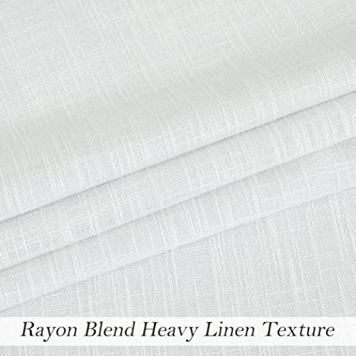 Cream White Full Blackout Grommet Curtain for Bedroom with Liner