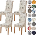 HZDHCLH Dining Chair Covers Set of 4 Stretch Chair Slipcovers Washable