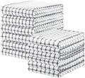 Kitinjoy 12 Pack Dishcloths and Kitchen Towels Sets, Grey