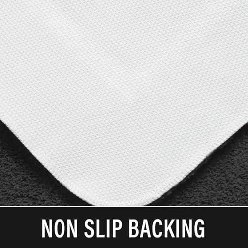 LOCHAS Luminous Non Slip Bathroom Rugs Runner 24 x 60 Inch, Dark Grey