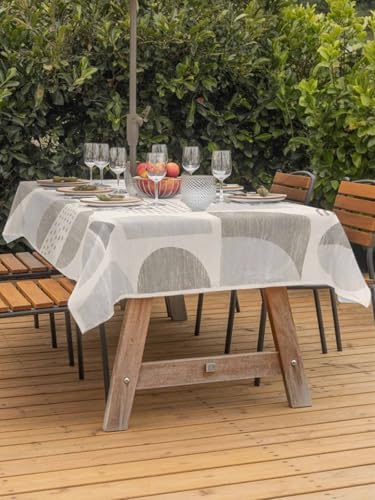 Outdoor Tablecloth with Umbrella Hole for Patio/Picnic/Party/Camping