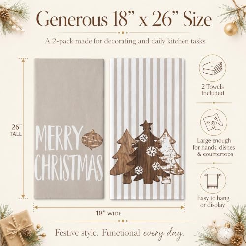 Christmas Kitchen Towels Set of 2