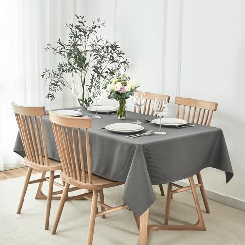 maxmill Square Jacquard Tablecloth Waterproof Spillproof Wrinkle
