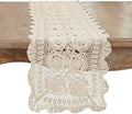 SARO LIFESTYLE Crochet Lace Table Runner – Handmade Cotton Table Linen
