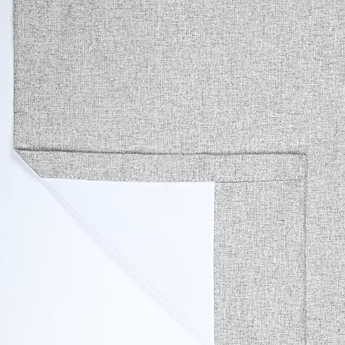 Drapifytex Linen Pinch Pleat Curtain 100% Blackout Heat Insulation
