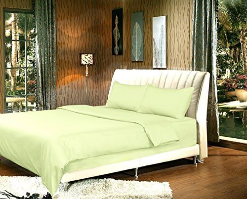Tache Solid Green Duvet Cover - 3 Piece Super Soft Breathable Light