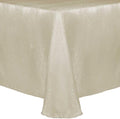 Ultimate Textile 60 x 102-Inch Oval Damask Tablecloth, Natural