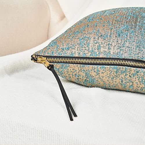 Home Soft Things Serenta Jacquard Chenille Big Zipper 2 Piece Pillow
