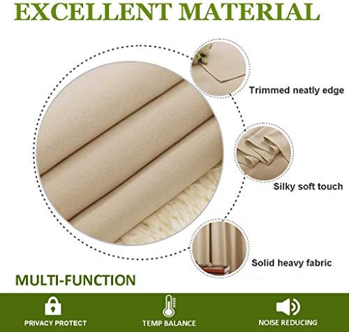 Double Pinch Pleated Blackout Window Curtain Panel & Drapes with