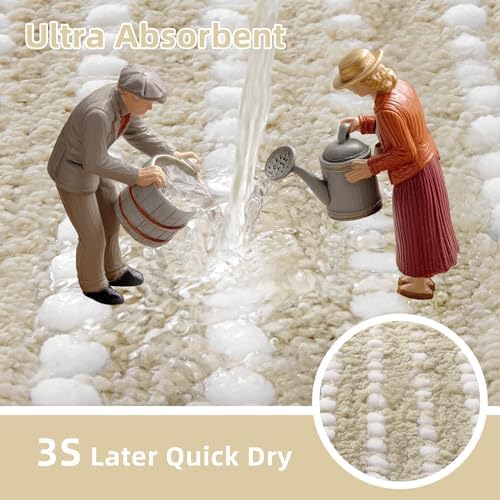 Bathroom Rugs 32'' x 20'', Extra Soft & Super Absorbent Bath Rugs Mat