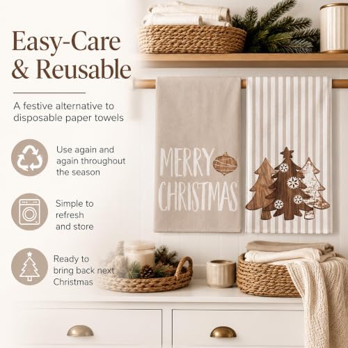 Christmas Kitchen Towels Set of 2