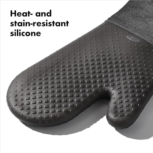OXO Good Grips Silicone Oven Mitt - Black, Pack of 2