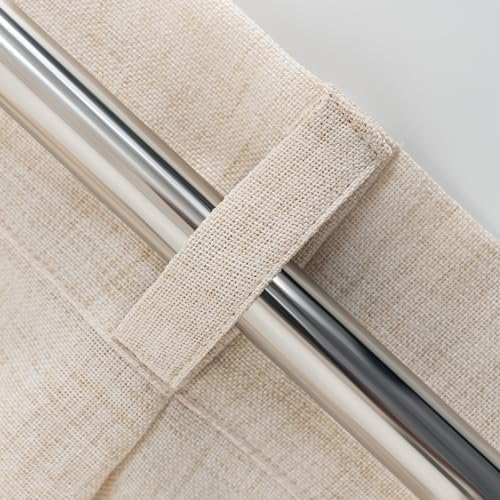 DriftAway Pinch Pleat Linen Textured Semi Sheer Solid Farmhouse and