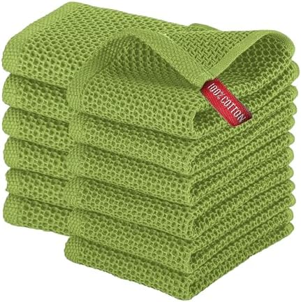 Elegant Comfort 100% Turkish Cotton 12-Pack Waffle Premium Kitchen