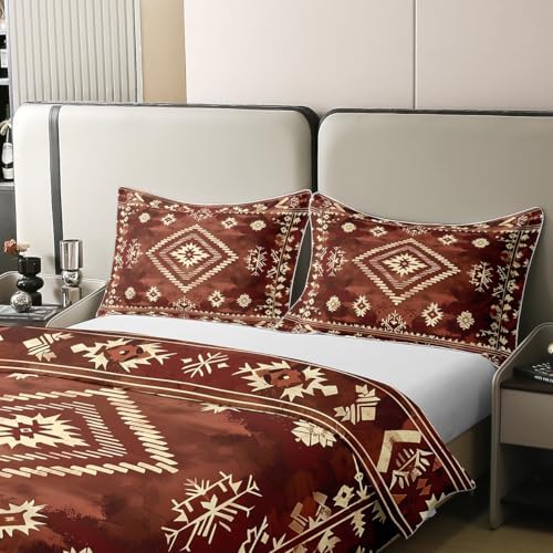 jejeloiu Moroccan Duvet Cover 100% Cotton Queen Size,No Comforter Boys