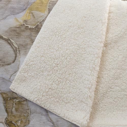 Addison Rugs ASB500 Taupe 50" x 70" Oversized Sherpa Throw Blanket